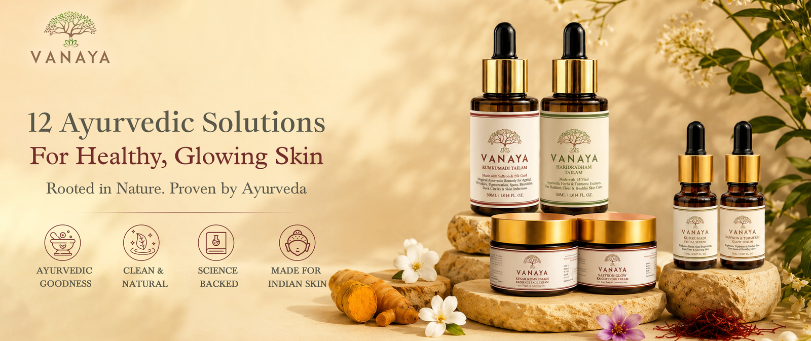 Vanaya complete Ayurvedic skincare range